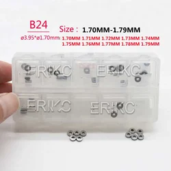 ERIKC B24 SIZE1.70MM-1.79MM spessore di riparazione iniettore Common Rail 30 pezzi rondelle ugello iniettore per DENSO