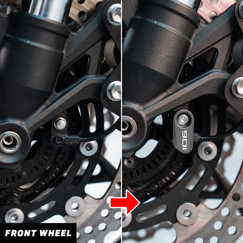 Imagen 2 del producto Para Husqvarna Norden 901 NORDEN 901 2022-2025 2023 accesorios de motocicleta rueda delantera trasera de aluminio protector de protección del Sensor ABS