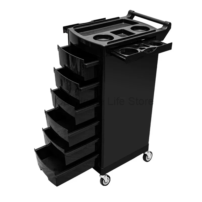 Italian Style Storable Trolley Originality Multifunctional Barber Shop Trolley Modern Nail Salon Furniture Skjuta En Vagn HBSC