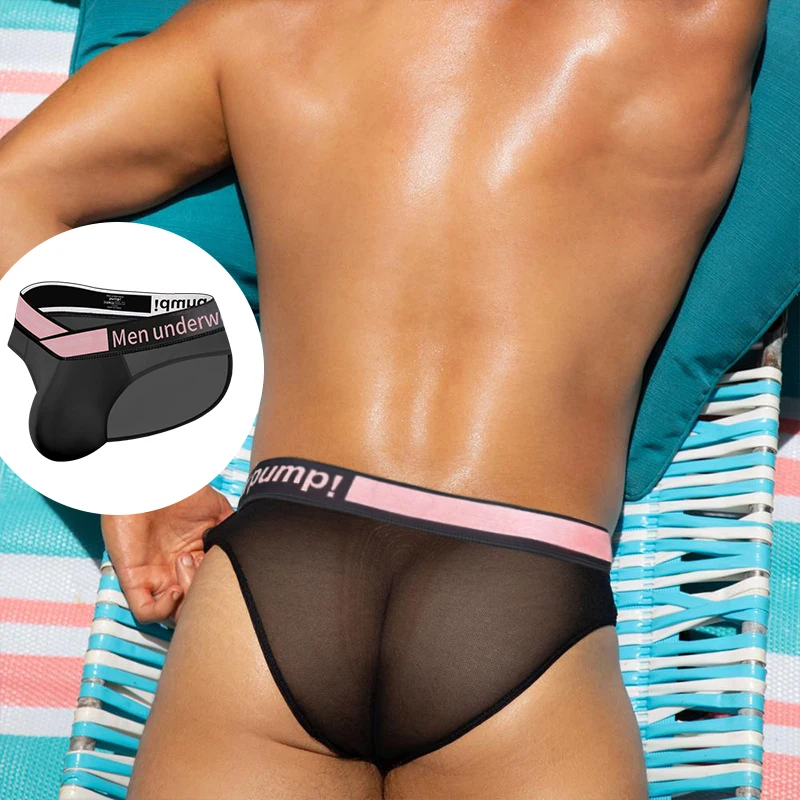섹시한 남성용 팬티 스티치 초투명 스포츠 로우 웨이스트 편안한 속옷 남성용 솔리드 컬러 심플 남성용 반바지 독특한 속옷 CoupleSurprise 수분 흡수 스너그 브리프