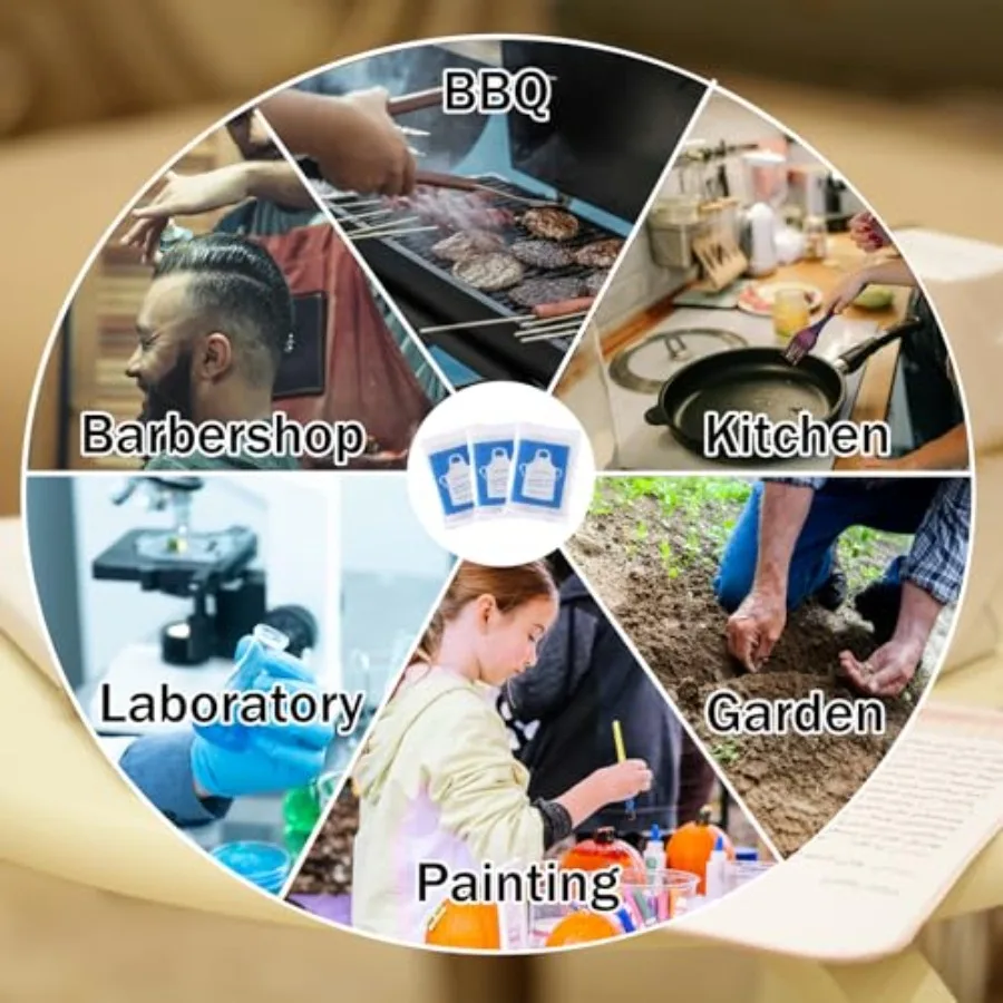 100개 일회용 투명 플라스틱 앞치마 페인팅 요리 피크닉 집안일 및 기타 일상 활동용 경량 작업복