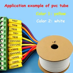 PVC Tube PVC Sleeve For Ink Typewriter Tube Printer Wire Marking Machine Cable ID Printer Electronic Lettering Machine