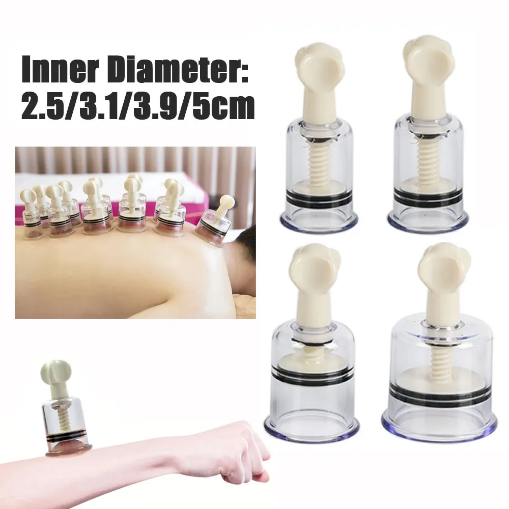 

Vacuum Cupping Rotating Handle Body Muscle Massage Cans Suction Enhancer Anti Cellulite Acupuncture Cups Nipple Enlarger