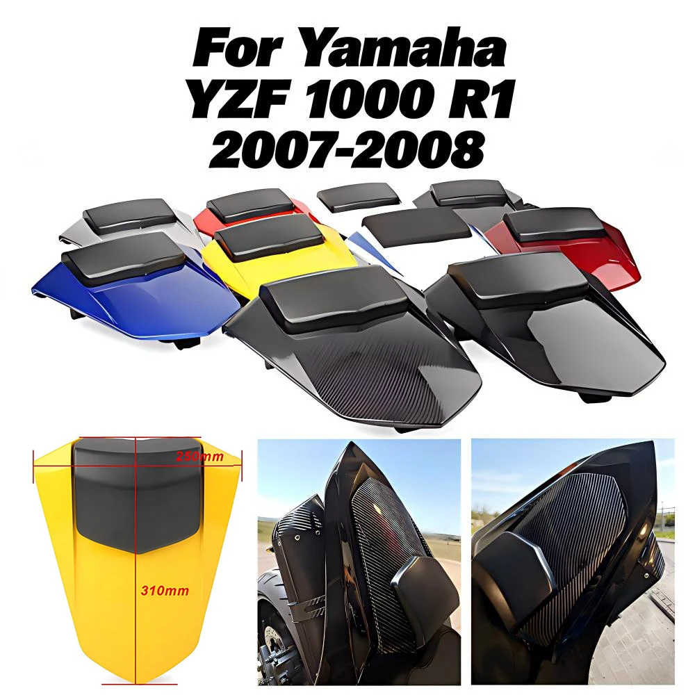 

Motorcycle Rear Passenger Cowl Seat Back Cover Fairing For Yamaha YZF 1000 R1 2008 2007 YZF-R1 YZF1000 R1 Rear Seat Hump Fairing