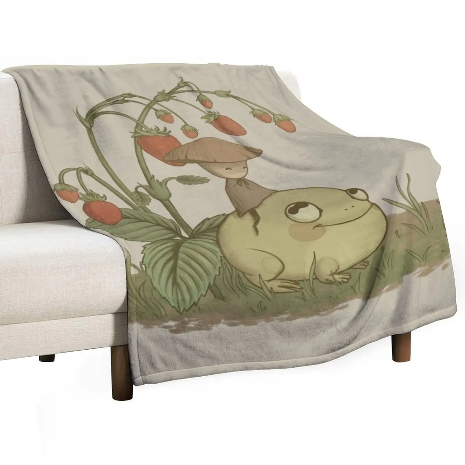 

Mushy and Froggy Throw Blanket Tourist Camping Blankets