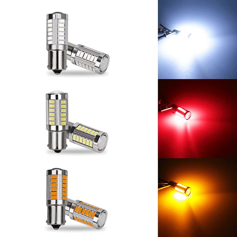 

1 шт. 1156 5630 5730 BA15S 21 Вт 33 Smd светодиодные автомобильные стробоскопы, стоп-сигналы, задние дневные фонари, красный, желтый, белый, 12 В