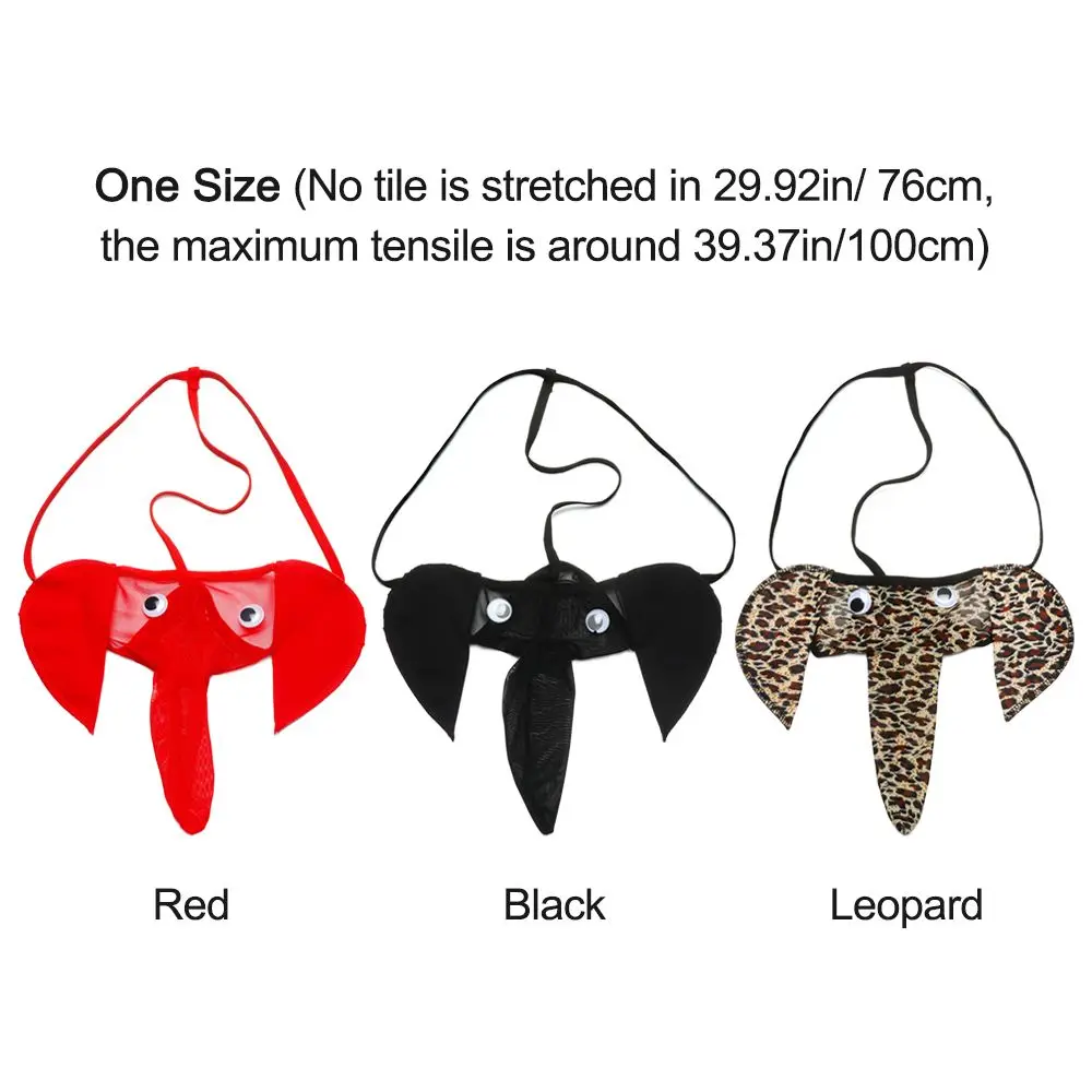 1PC High Quality Men\'s Sexy Elephant Lingerie G-string Male T-back Thongs Bulge Pouch Underwear Accessories