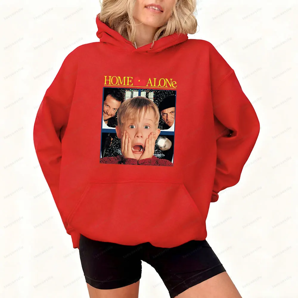 المنزل وحده عيد الميلاد البلوز مضحك فيلم عيد الميلاد هوديي ريترو كيفن مكاليستر الكلاسيكية عطلة فيلم هدية قمم بارد احتفالي الزي