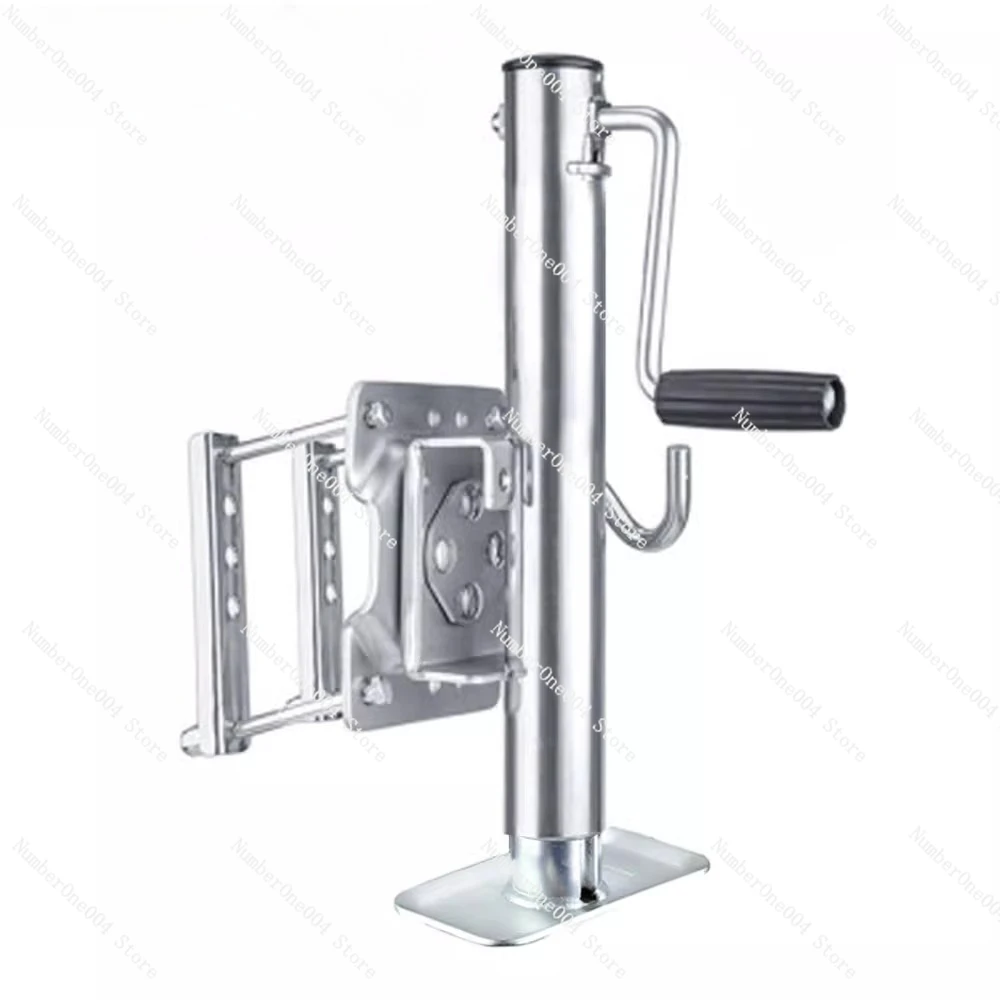 Trailer Jack with Wheel 6 Inch Side Crank Jack for Boat RV Trailer Tongue  Swivel Caster