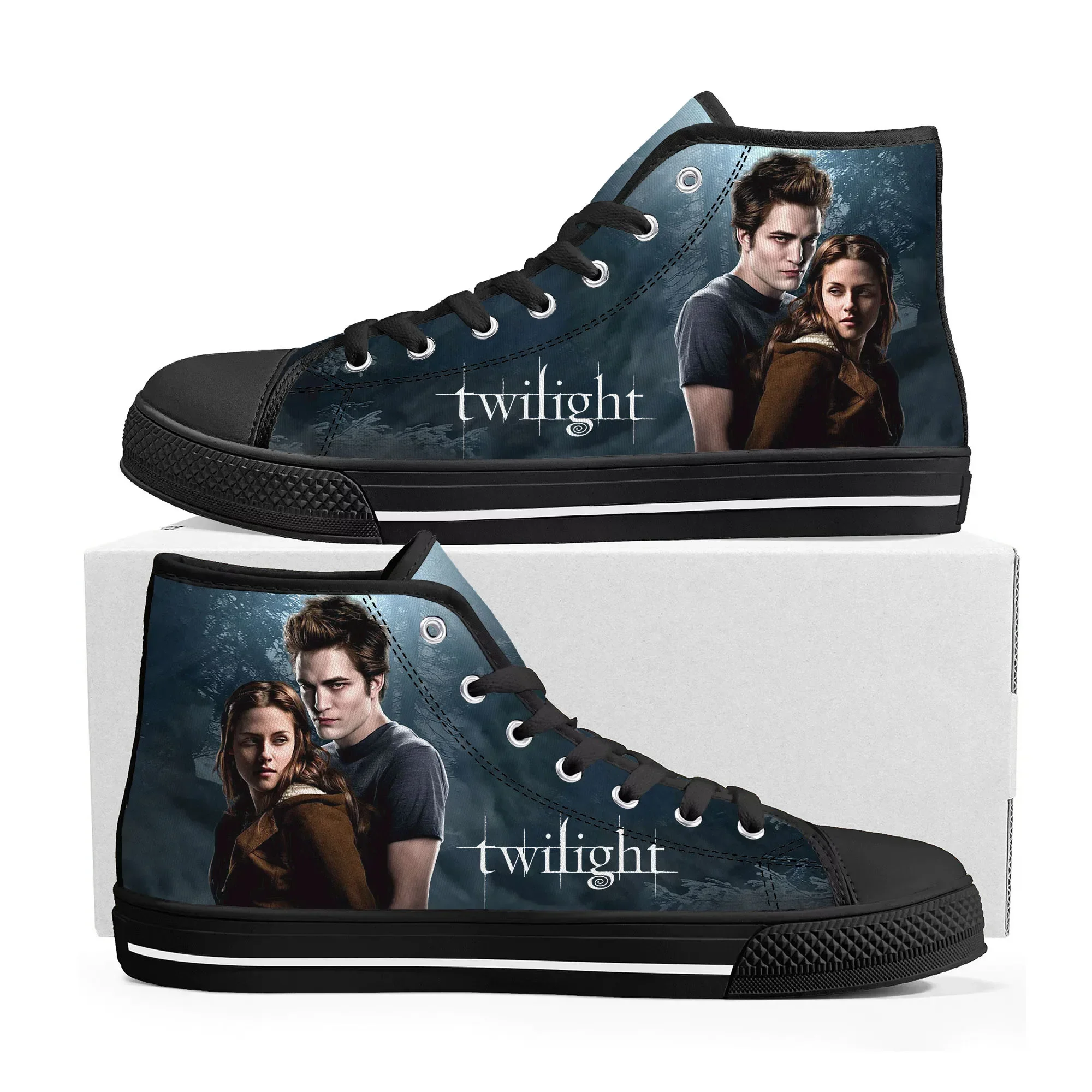 

The Twilight Saga Movie High Top Sneakers Mens Womens Teenager Canvas High Quality Sneaker Casual Custom Shoes Customize Shoe