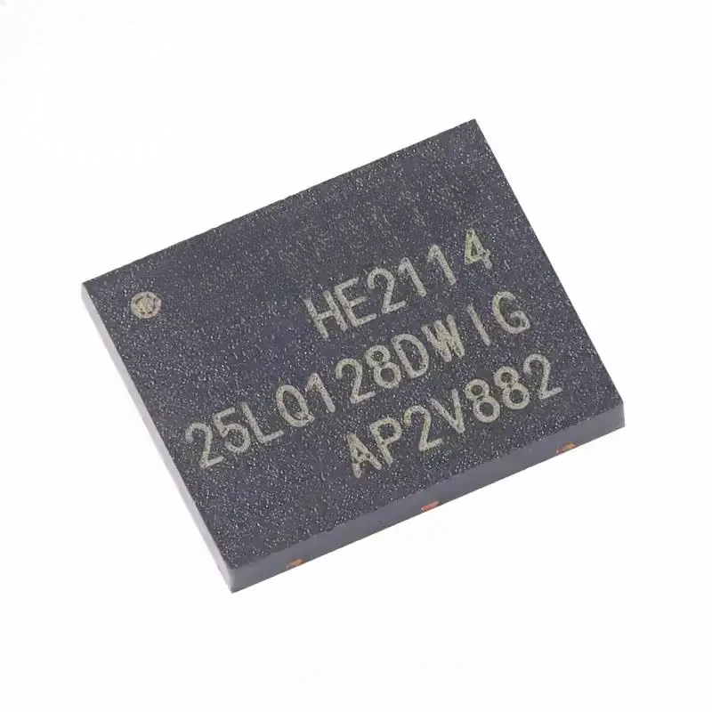 10pcs GD25LQ128 GD25LQ128DWIG 25LQ128DWIG GD25 WSON-8 128M-bit 1.8V Serial Flash Memory Chip IC Integrated Circuit