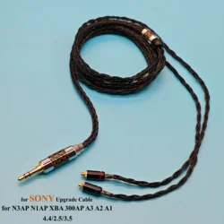 Single Crystal Copper Headphone Upgrade Cable, Balance Cable, 16 Cores, SONY N3AP, N1AP, XBA, 300AP, A3, A2, A1, 2.5