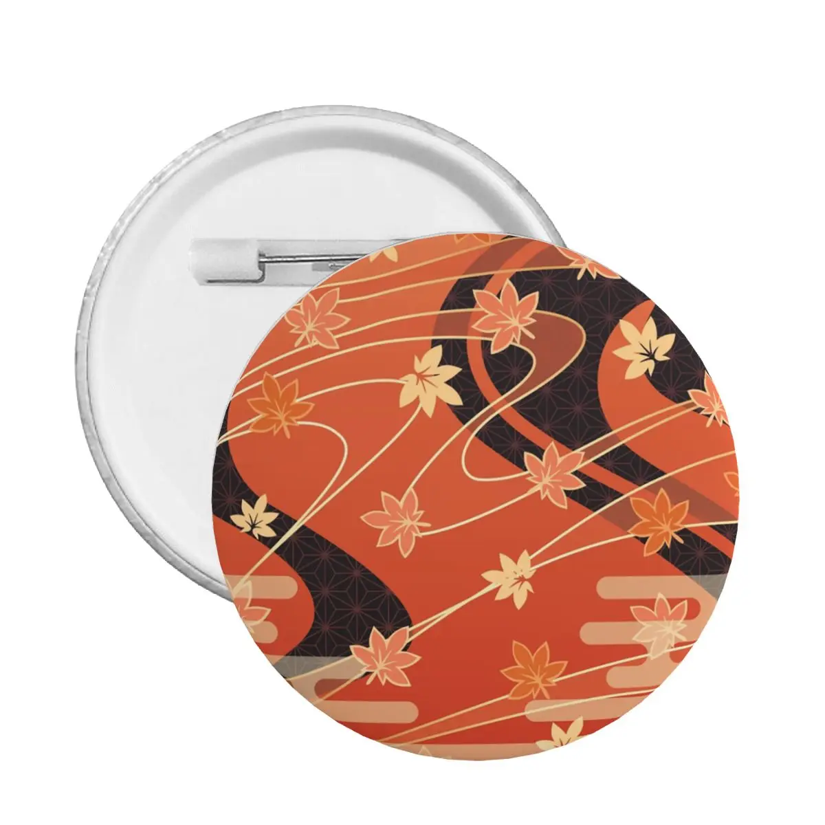 Custom Genshin Impact Button Pin for Bags Kaedehara Kazuha Pattern Badges Brooch Pinback Gift