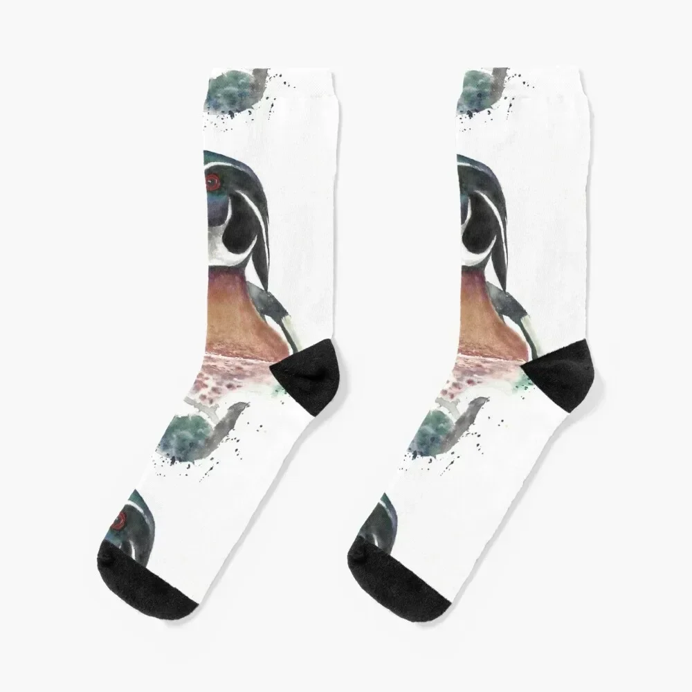 

Wood Duck (Aix sponsa) Socks halloween heated with print Socks Girl Men's