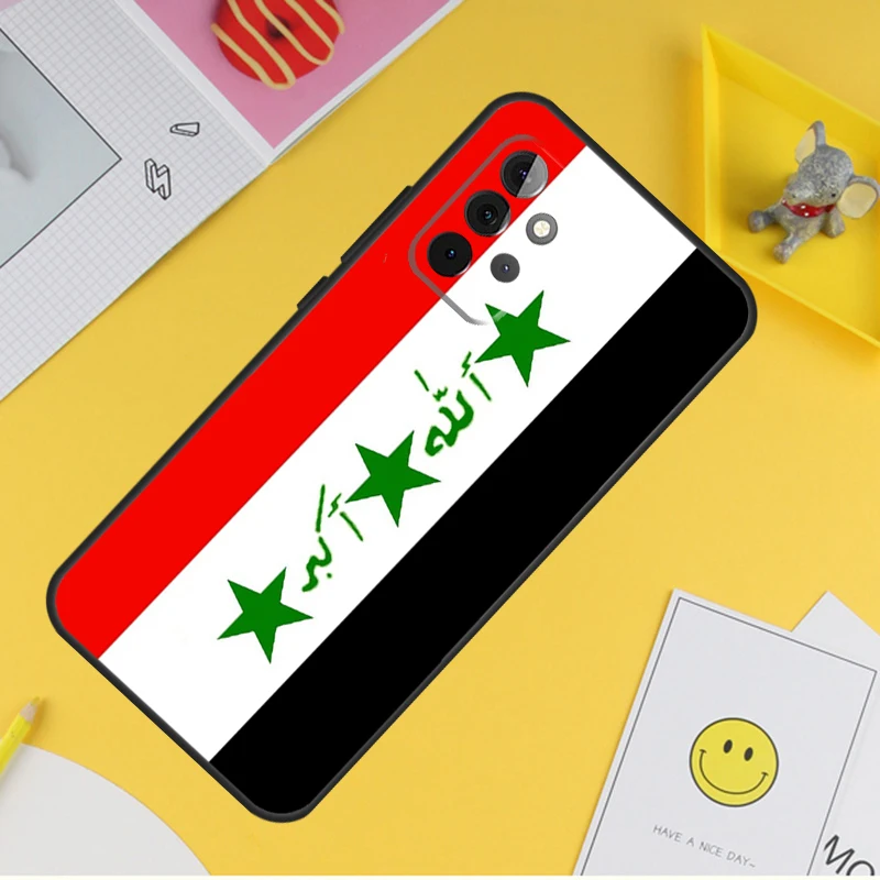 Iraqi Iraq National Flag Phone Case For Samsung Galaxy A53 A33 A13 A12 A32 A52 A14 A34 A54 A15 A25 A35 A55 A71 A51