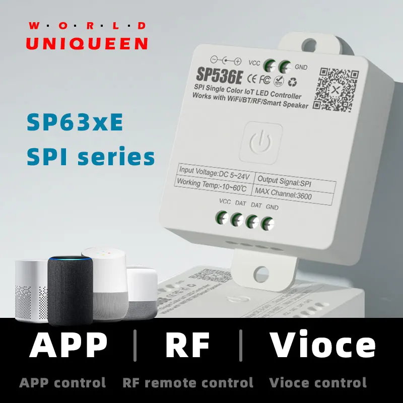 [SP536E SP537E SP538E SP539E SP53AE] DC5-24V 1-5CH signal output WiFi + Bluetooth connection LOT light controller, support voice