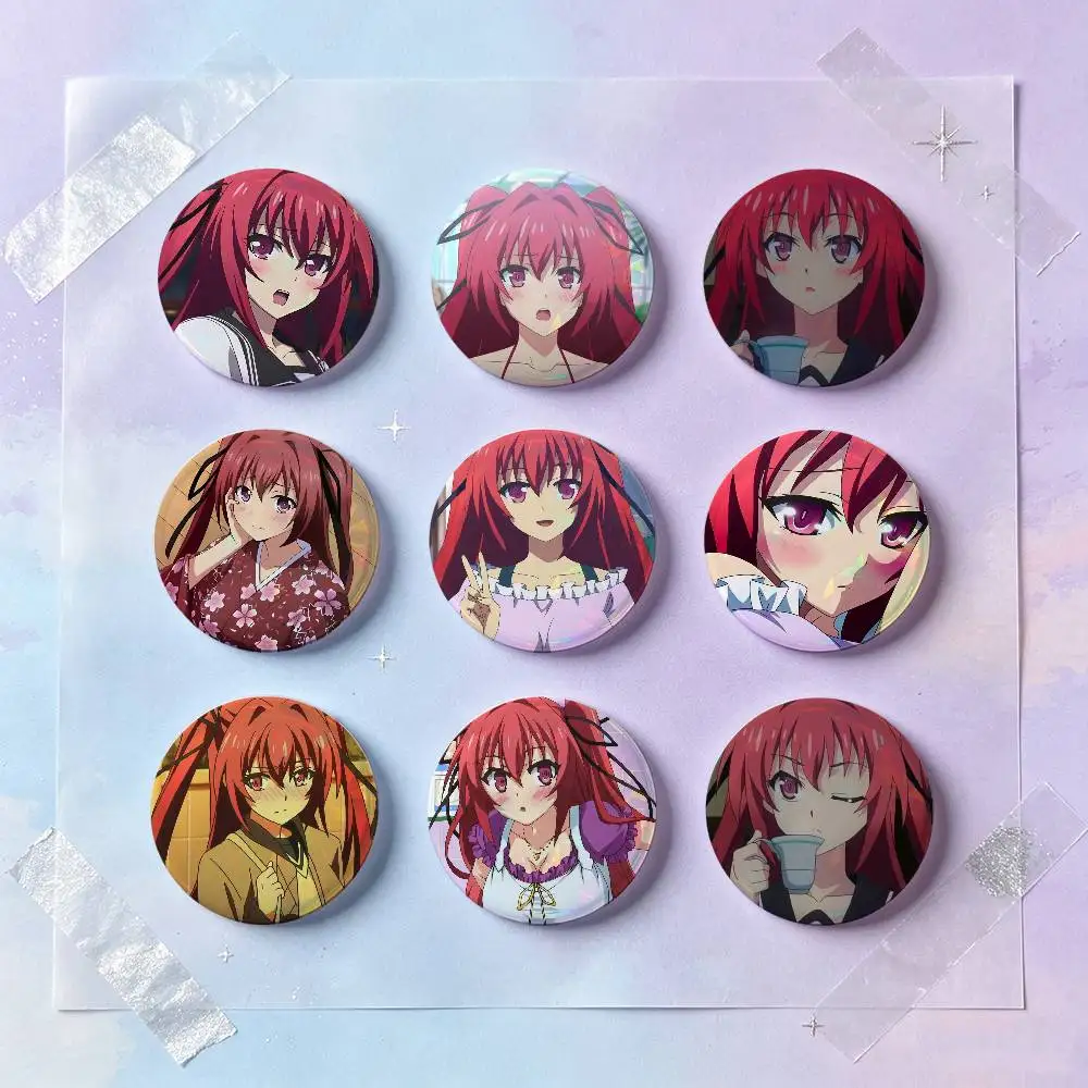 Mio Naruse Anime Figure Badges 25 32 44 58 75 Mm Round Cosplay Pin Bag Decor Fans Collect Friends Gifts Brooch Souvenir