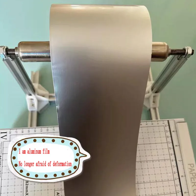 PTP Aluminum Foil Film & Aluminum-plastic Coil Holder - Universal Bracket for PE/PP/PVC Film, Bubble Cushion & EPE Foam