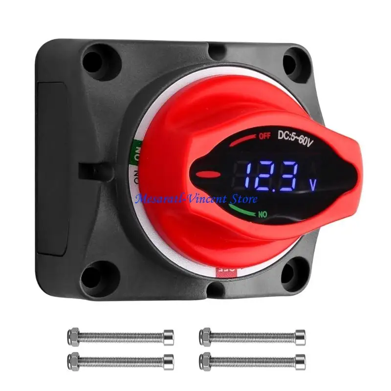 A70F 250A Hochstrom-Universal-Batterietrennschalter mit digitaler Spannungsanzeige, geeignet für den Einsatz auf Booten und LKWs – Detail 1