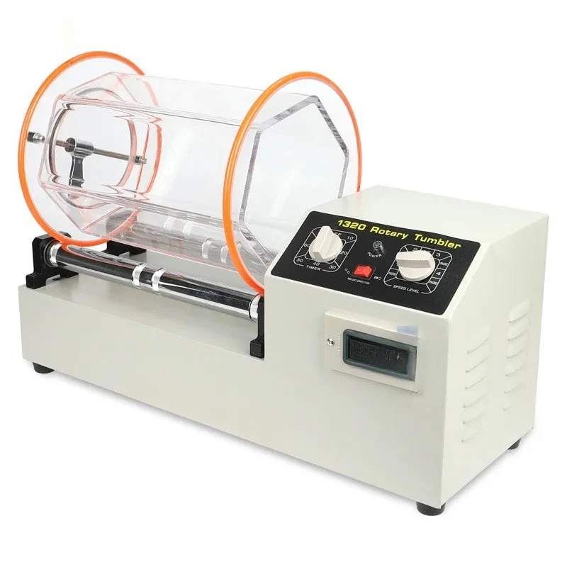 KT1320 11kg BIG CAPACITY Rotary Tumbler Polishing Barrel Drum Polish Machine Jewelry Rolling Polish Gold Silver Tools