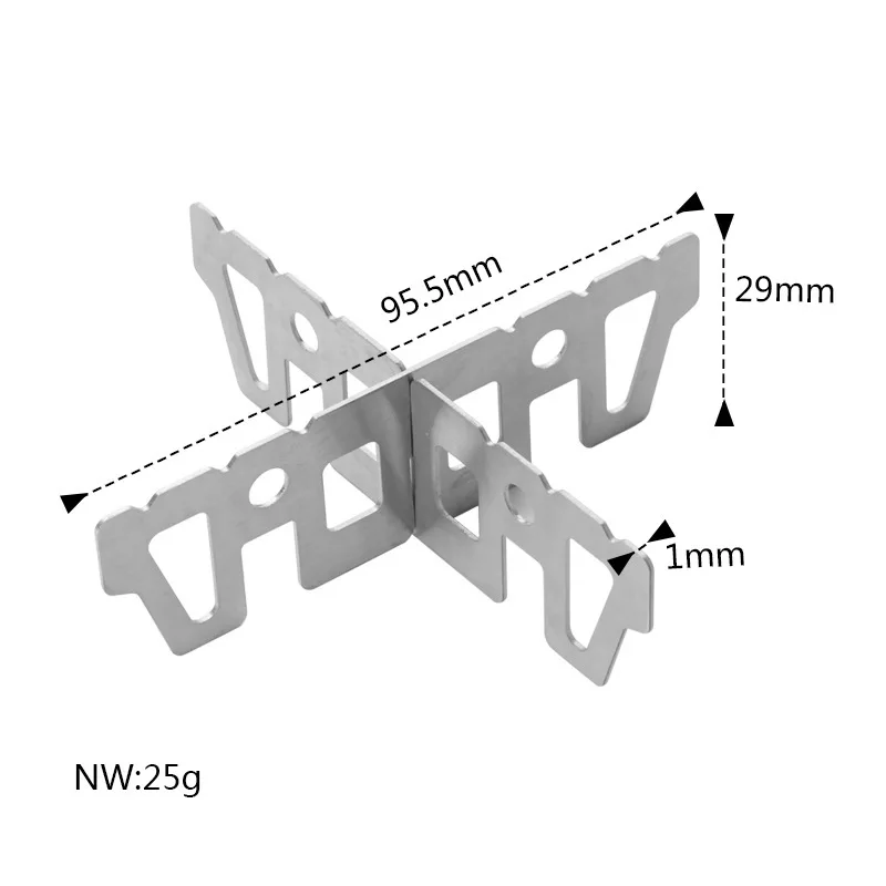 Outdoor Titanium Alcohol Stove Rack Outdoor Camping Stand Support Rack Stove Rack Cross Stand Support Cookware Accessory