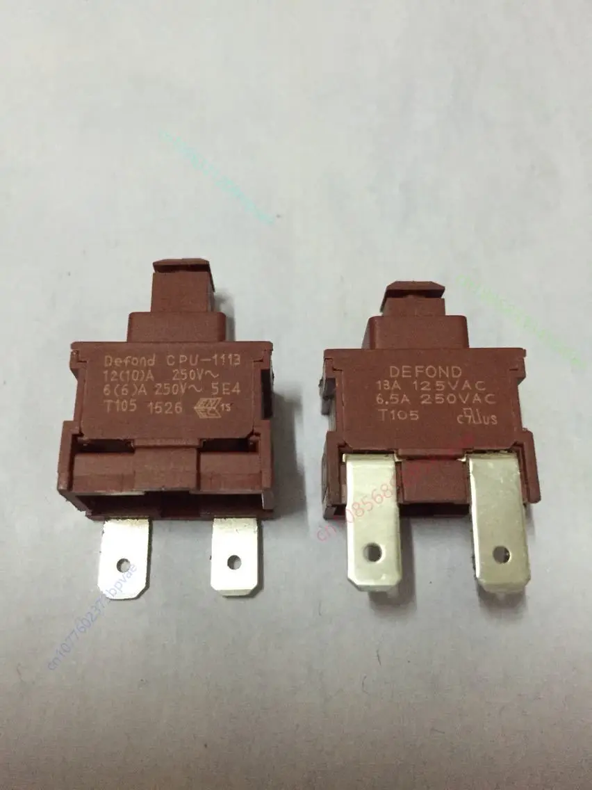 5PCS/lot DEFOND button CPU-1113 2 foot lock switch 6.5A250VAC