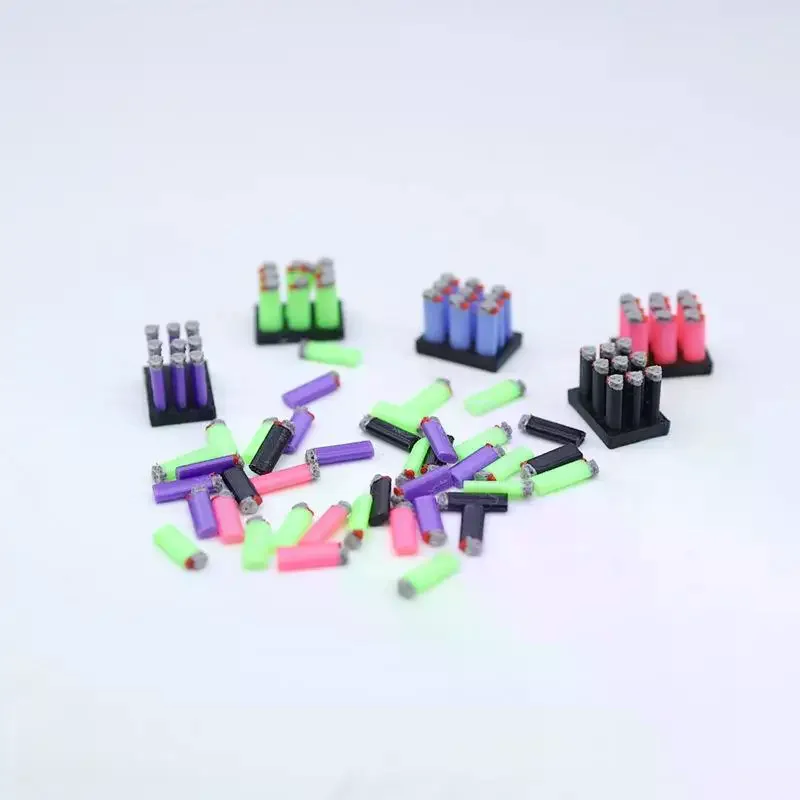 1 Set 1/12 Dollhouse Mini With Base Model Toys Cigar Cigarette Ornament Doll House Decoration Accessories