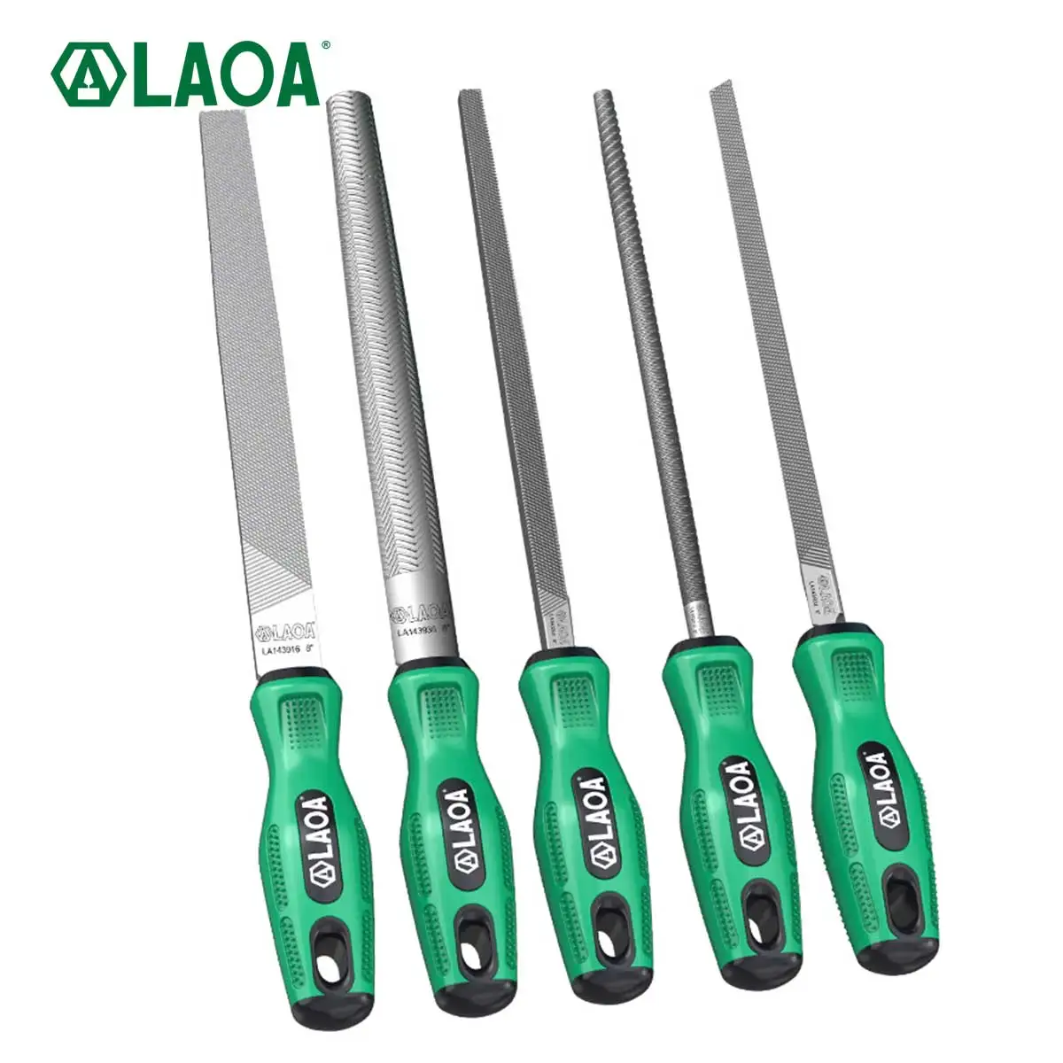 LAOA T12 Medium Gear Steel Blade Half Round File Triangle File Flat File Square File Round File Sanding and Edging Tools