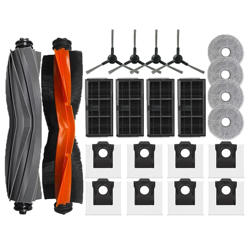 

Запчасти A005 для Dreame L10s Pro Ultra Heat, X30 Ultra /X30 Pro, S10 Pro Ultra: роликовая и боковая щетки, фильтры, насадки для влажной уборки, мешки для сбора пыли.