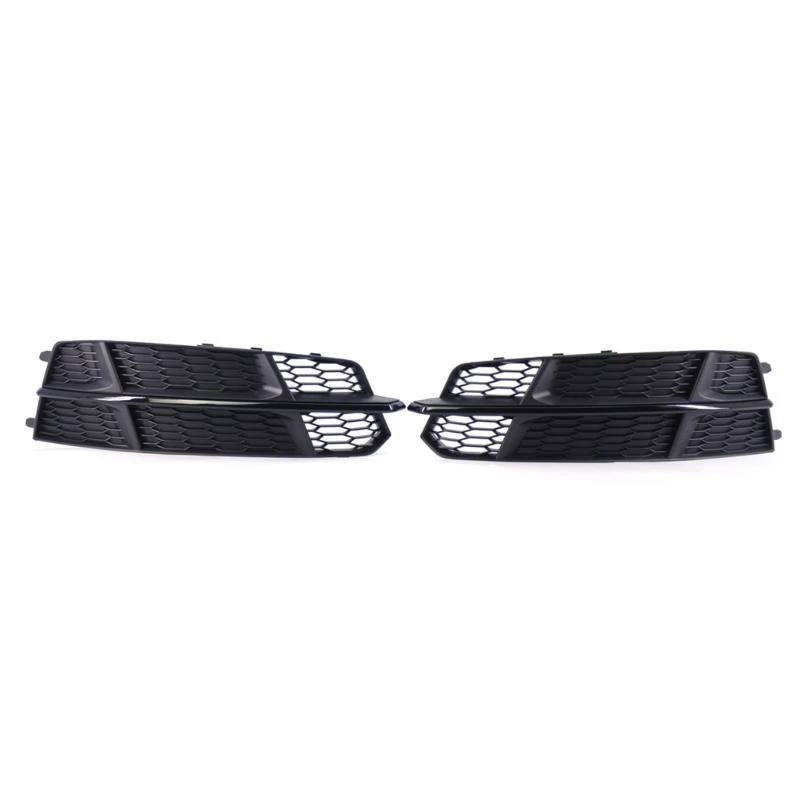 

for A6 (C7) 4G0807682AN,4G0807681AN Front Bumper Kidney Grille Grill Black