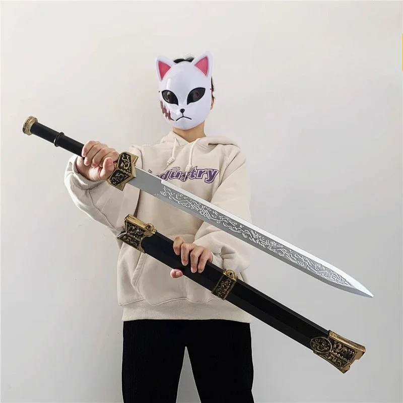 المطاط القديم هان السيف ثلاث ممالك الأسلحة الباردة الأفلام والتلفزيون الدعائم 81 سم #6