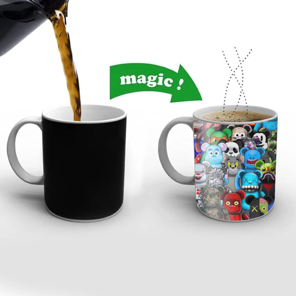 

Abstract-Graffiti-Cartoon-Panda-Free shipping Mug Changing Color Ceramic Coffee Mugs Magic Tea Cup Best Gift