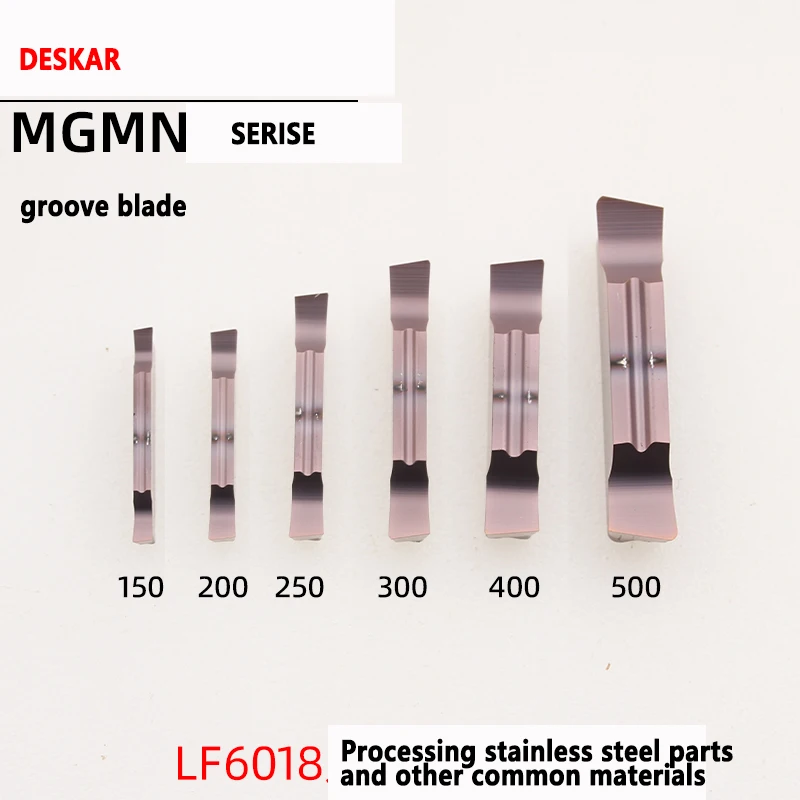 DESKAR CNC Cutting Blade MGGN150-JM/200-R/300R-15/400-L LF6018 Lathe Cutting Carbide Inserts Grooving Inserts Turning Tools