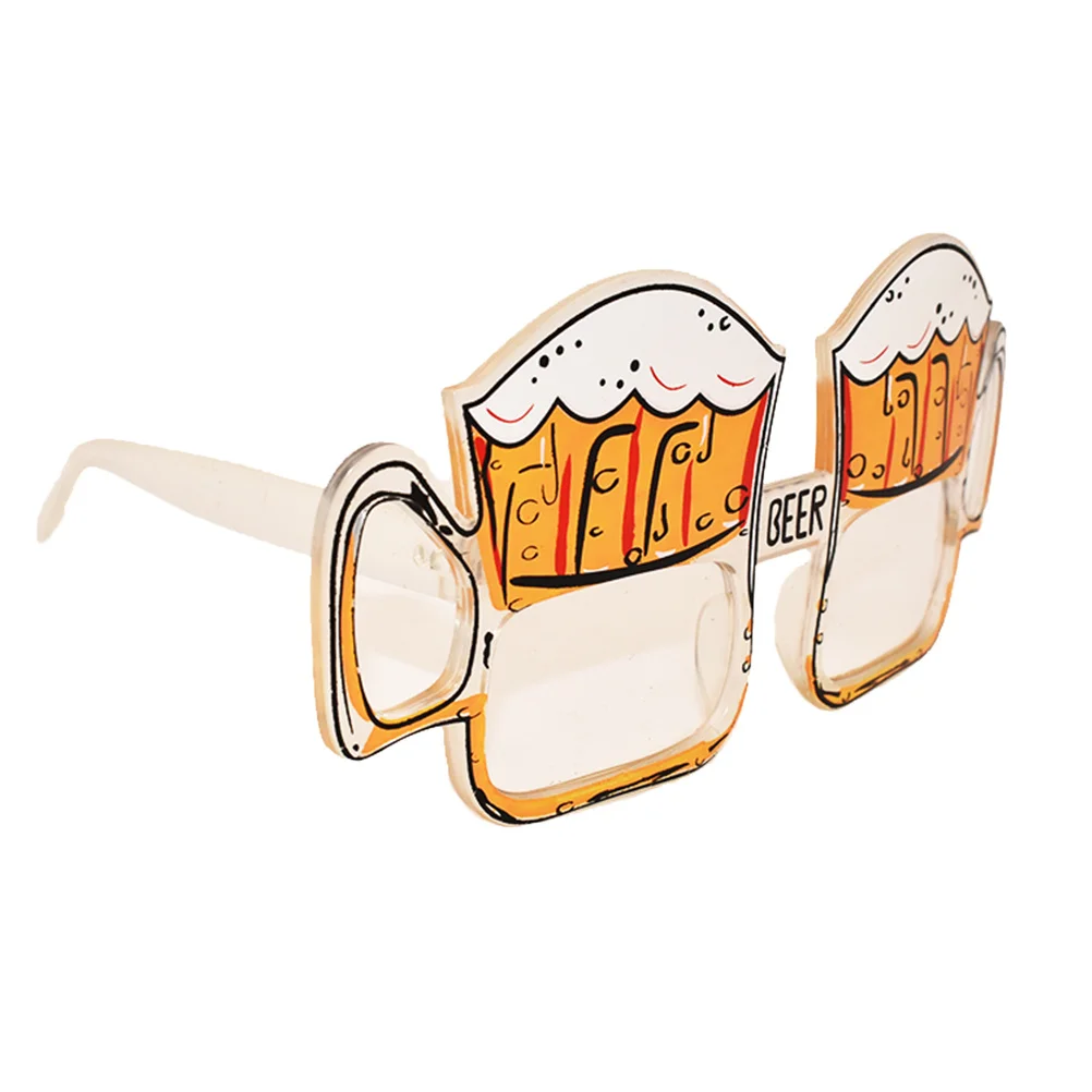 1 قطعة نظارات مضحكة نمط البيرة نظارات خفيفة الوزن لحفلة تنكرية كرنفال حفلة التخرج الرقص الدعامة التبعي