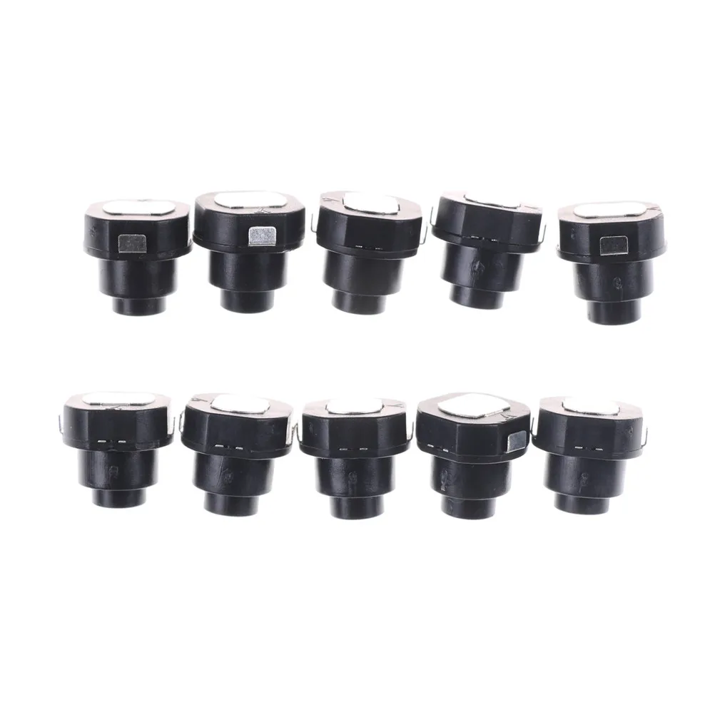 10pcs/lot Flashlight Torch Part Round Push Button Switch Black DC 30V 1A 10mm x 10mm (D*H) Wholesale