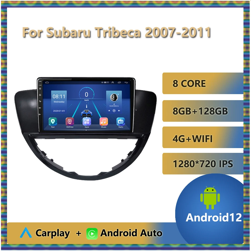 

Car Radio Multimedia Video Player For Subaru Tribeca 2007 - 2011 GPS Navigation Android 12 Split Screen Steering Wheel Controls