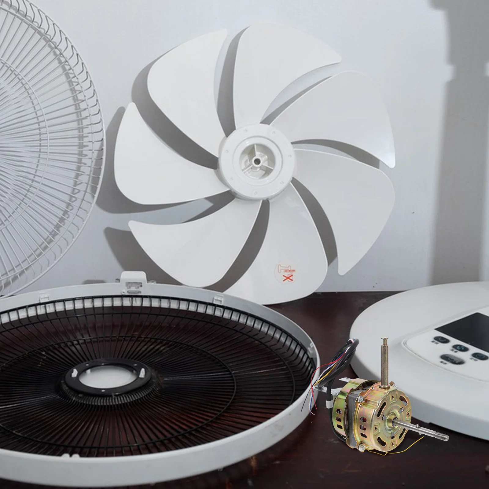 

Remote Control Wall Fan Replacement Motor Adjustable Rotation Angle Electric Fan Motor Replacement Part Easy Installation and