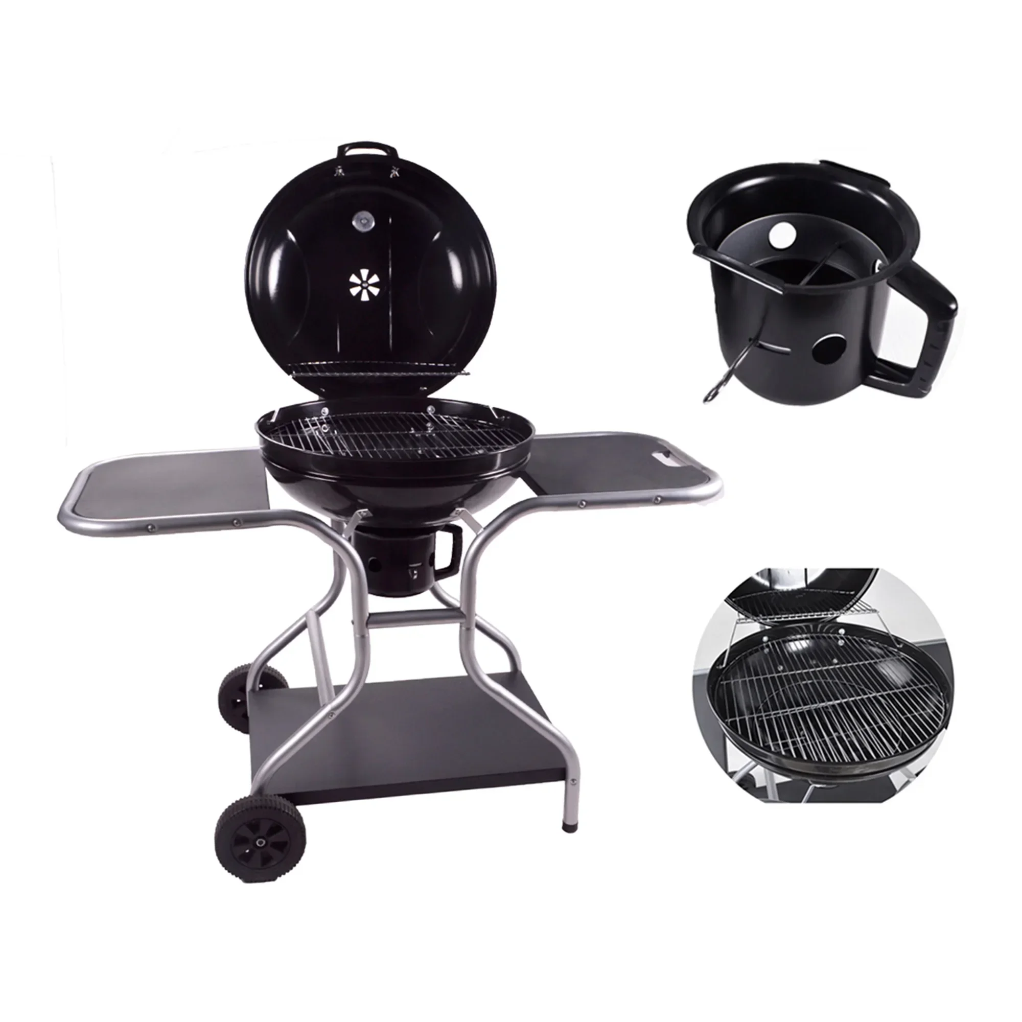 

# Для сада, патио, тележка, тележка, стальной угольный гриль-барбекю, садовый чайник, гриль-барбекю с колесами