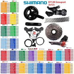 Shimano 105 R7120 Groupset 2x12s Hydraulic Disc Brake Mechanical Groupset R7100 Front Derailleur Rear Derailleur For Road Bike