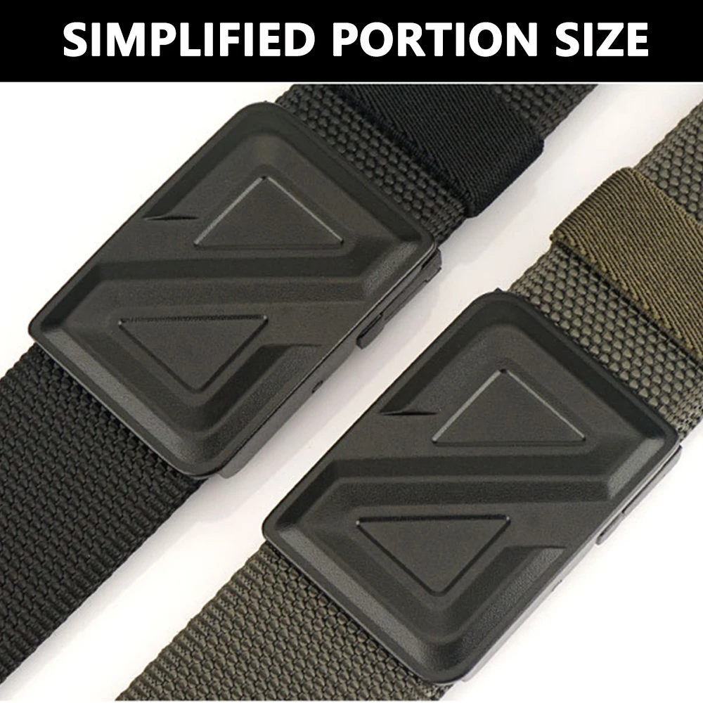 TUSHI New Men's Quick Release Waist Belt Suitable for Camping and Use Compatible with Formal Waist Belts Jeans and Casual Pants