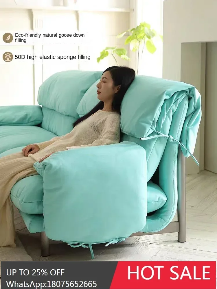 SGF new sofa minimalist matte cloth down light luxury custom sofa