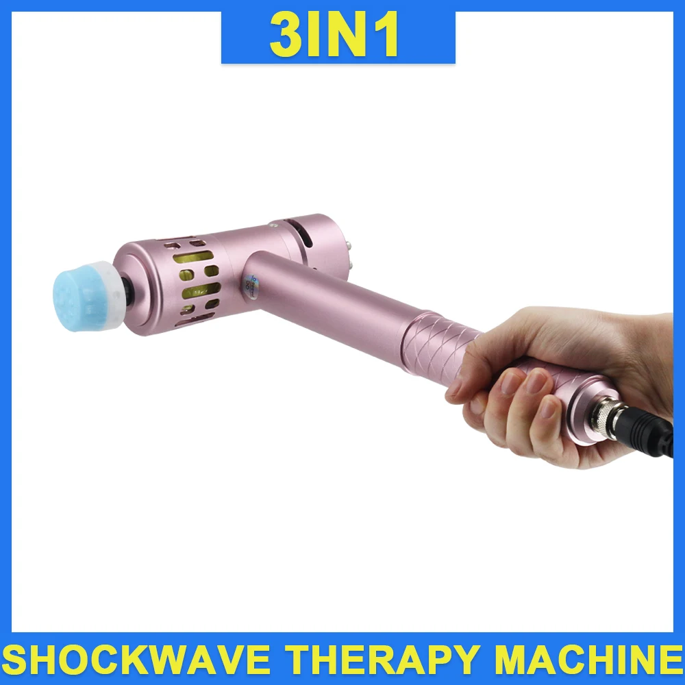 

Chiropractic Adjusting Tool 3in1 Shockwave Therapy Machine Shock Wave For Tennis Elbow Home Use Massager Shock Wave Equipment