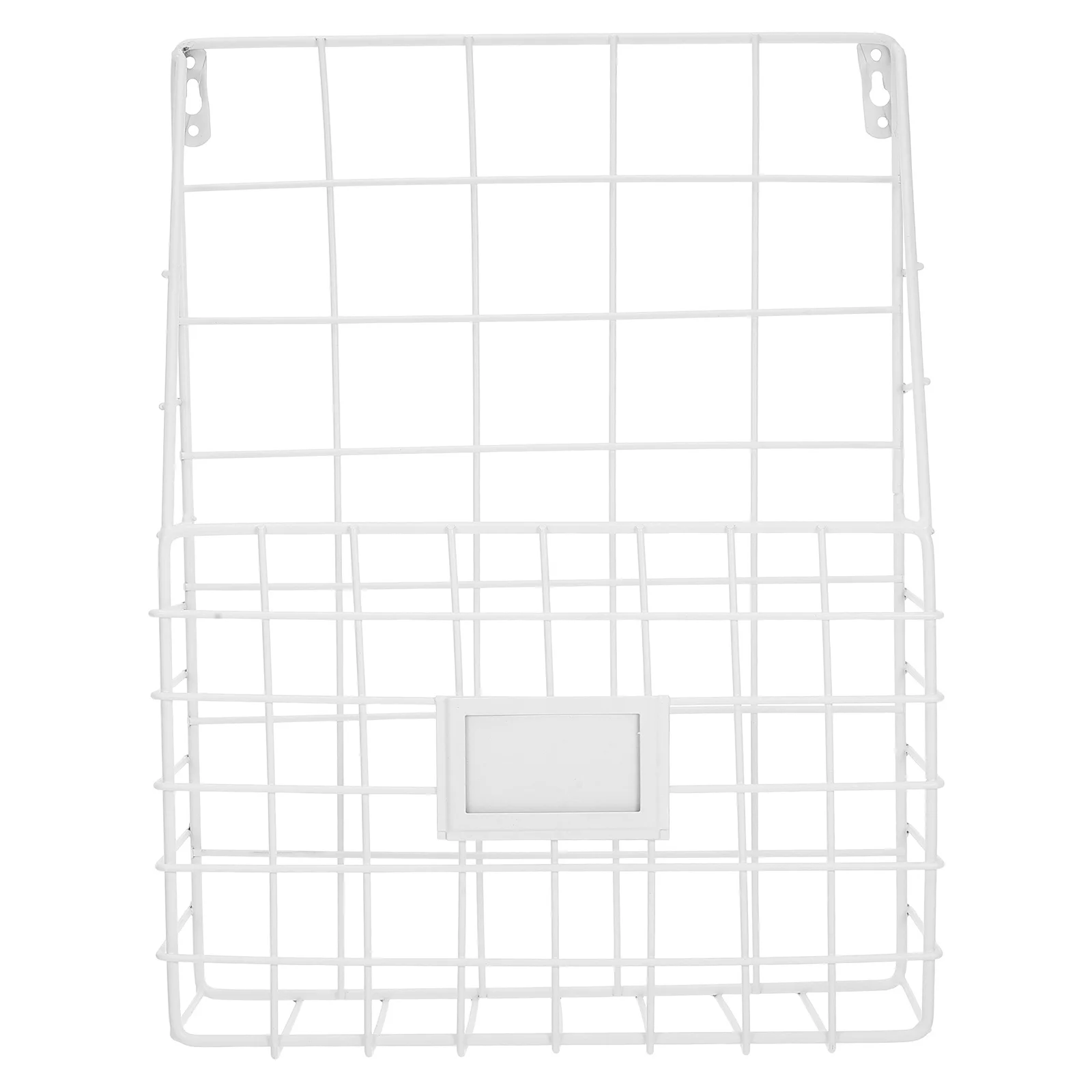 1 قطعة منظم كتب الحديد جدار سلك معدني رف المجلات لمكتب المنزل تخزين الحائط حامل كتب منظم الملفات المعلقة #2