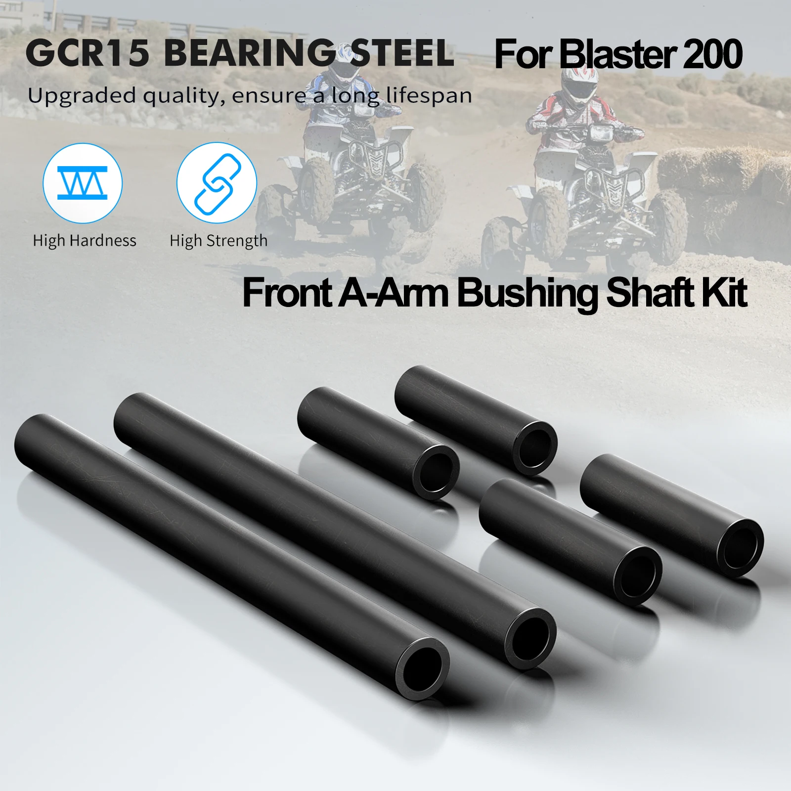 For Blaster200 ATV Front A-Arm Bushing Shaft Kit For Yamaha Blaster 200 1988-2006 YFS200 Yamaha Accessories