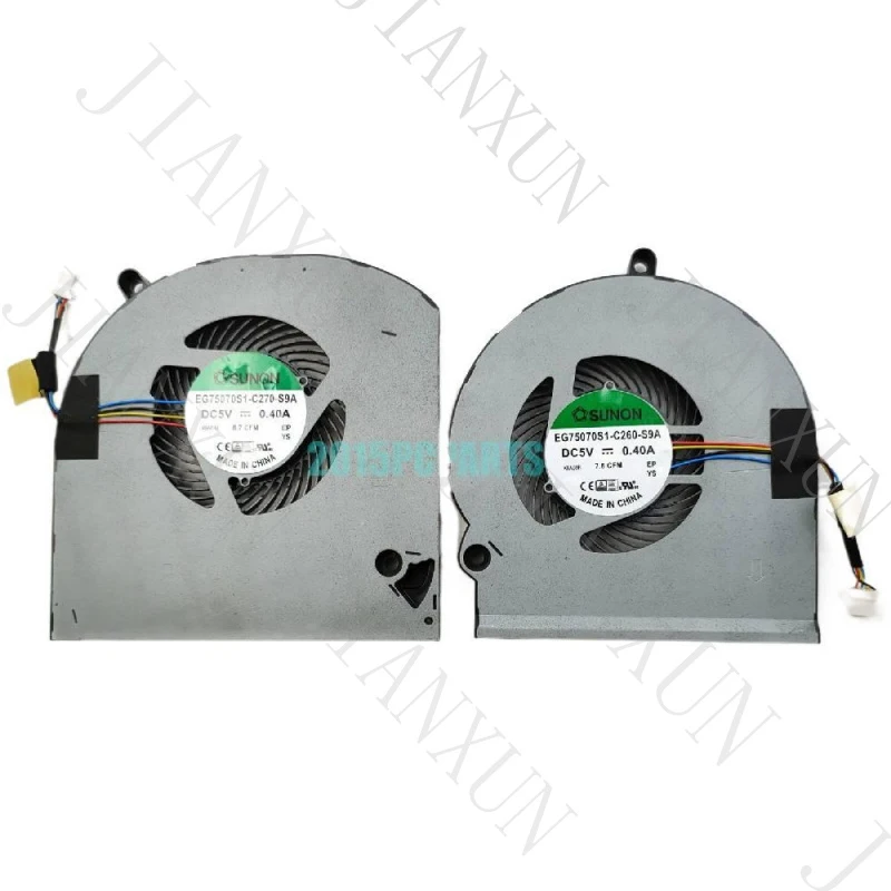 A+New CPU & GPU Cooling Fan Set for Dell Alienware 15 R3 R4 P69F 07FRVC DC5V 4-Pin