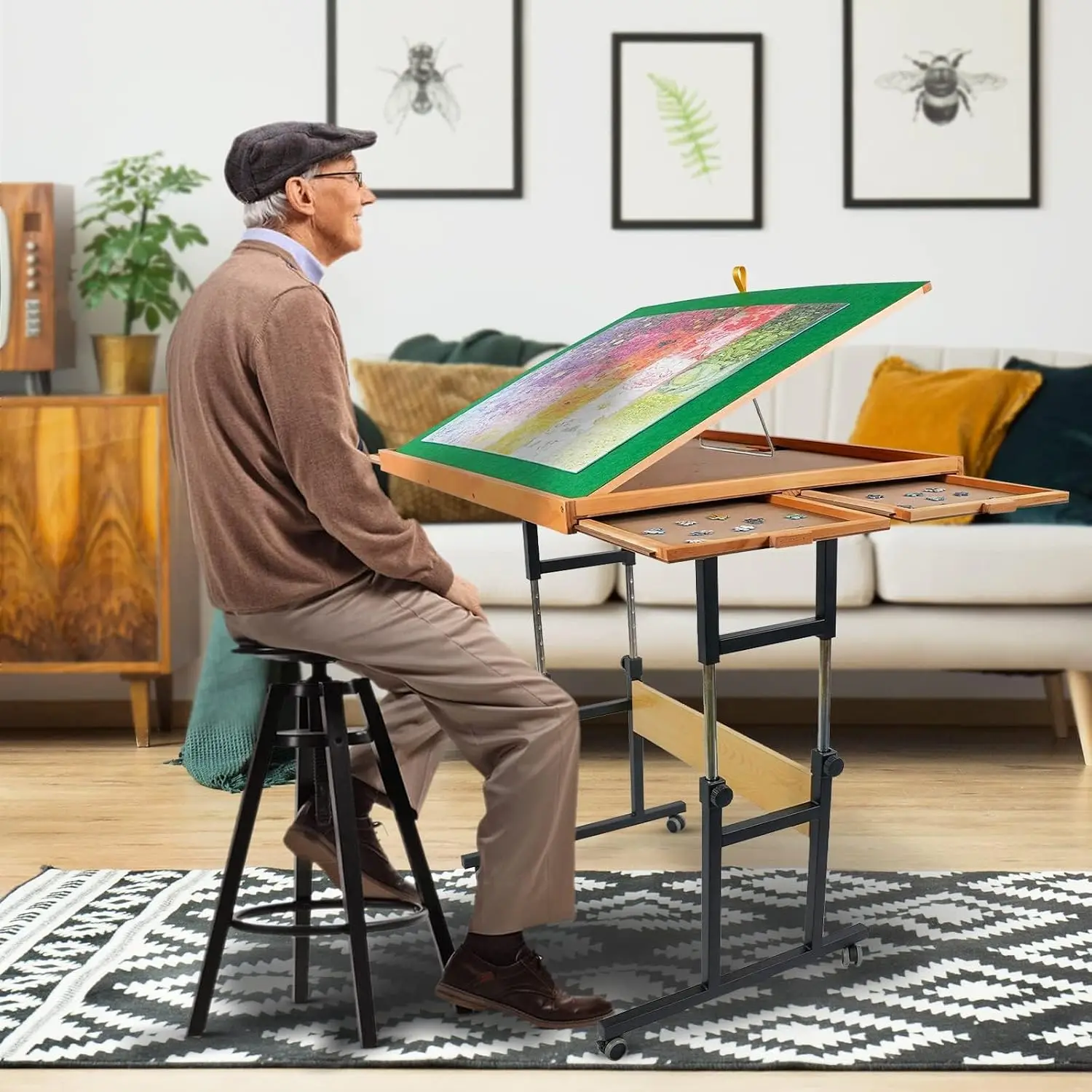 1500 Piece Puzzle Table with Legs, 24.53
