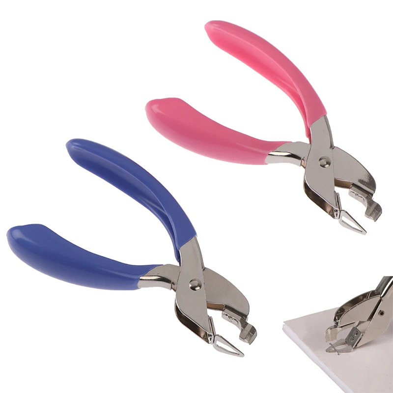 Mini grapadora extractora de mano duradera, herramienta de encuadernación, resistente, duradera, cómoda, removedor de grapas de Metal