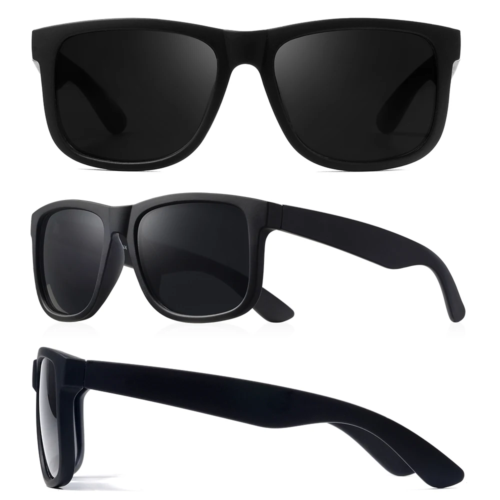 CRIXALIS Quadratische polarisierte Sonnenbrille für Damen und Herren, Vintage-Mode, Fahren, Angeln, Outdoor, Klettern, Spiegel, UV400-Schutz – Detail 4
