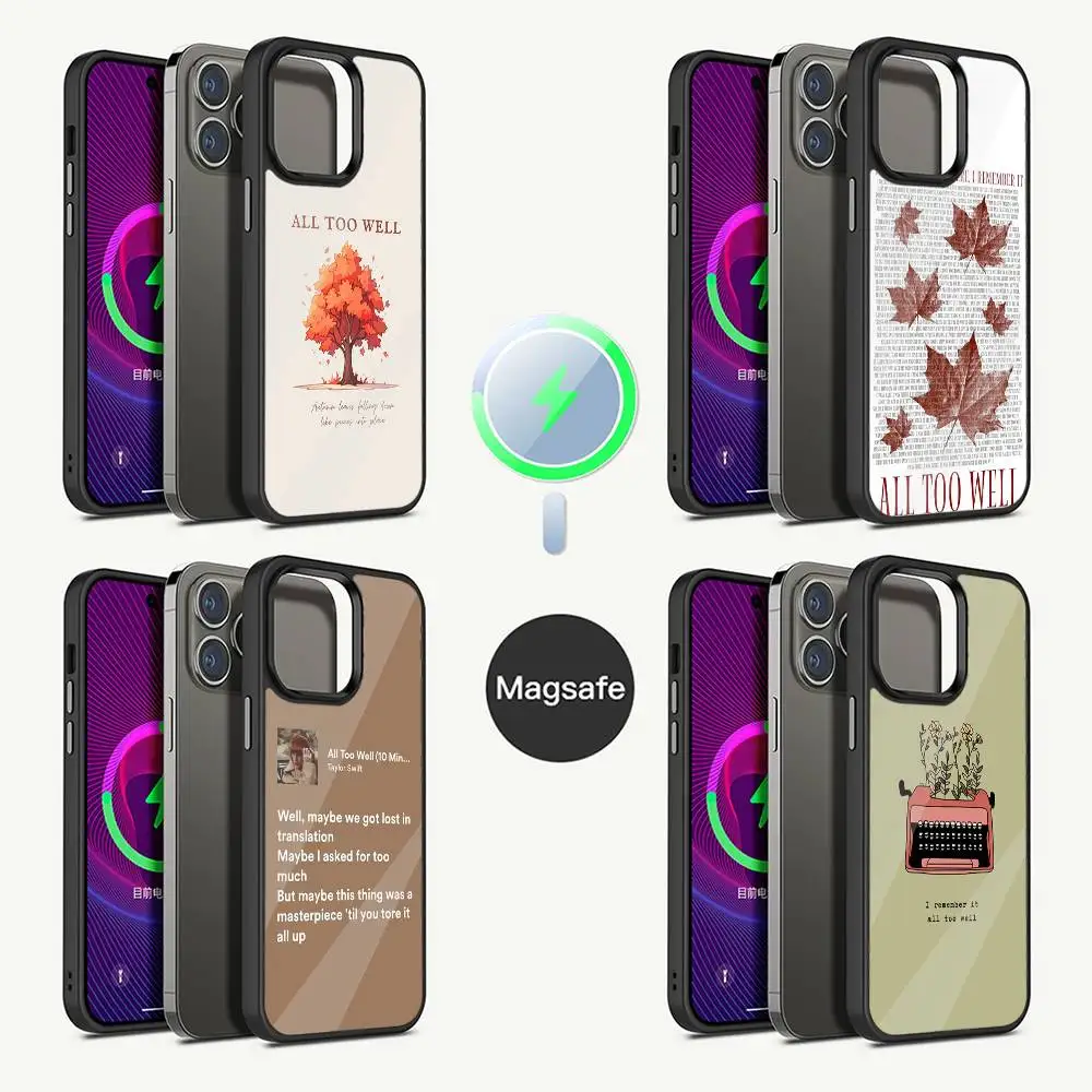 

All Too Well Lyrics Phone Case For iPhone 16,15,14,13,12,11,Pro,Max,Plus,Mini,Magsafe,Magnetic Wireless Charging Case