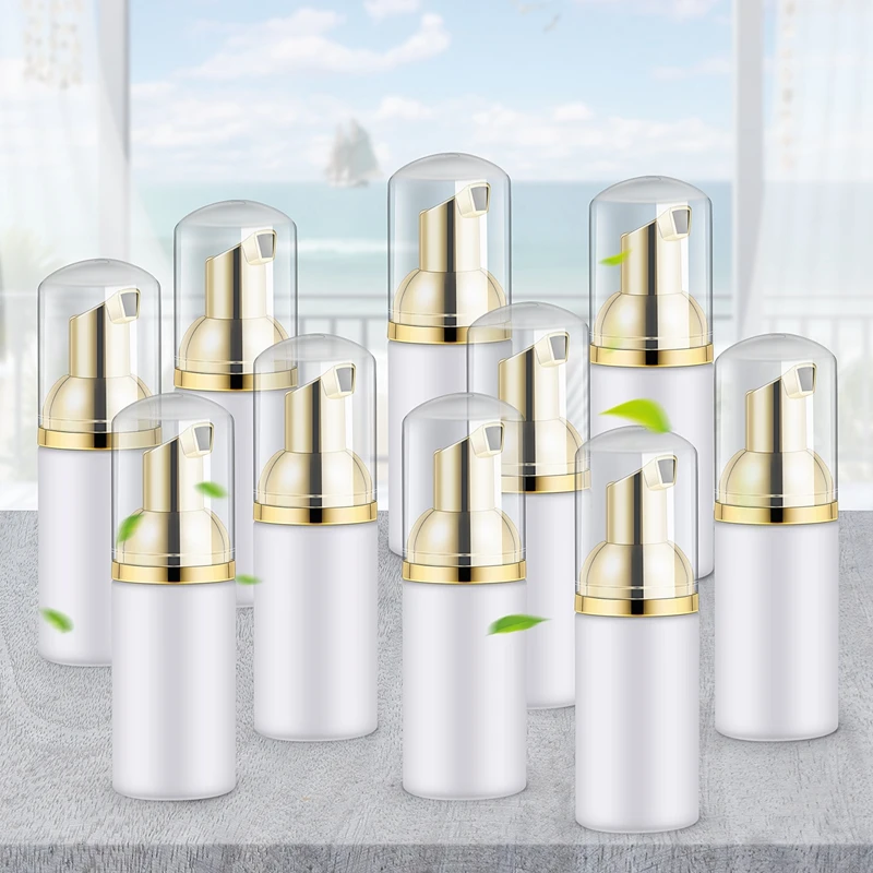 10PCS 30ML Plastic Foaming Bottle Soap Mousses Liquid Dispenser,Froth Shampoo Lotion Bottling Foam Bottles